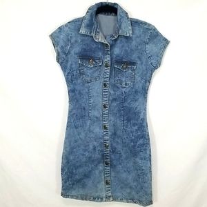 Sexy Short Jean Dress